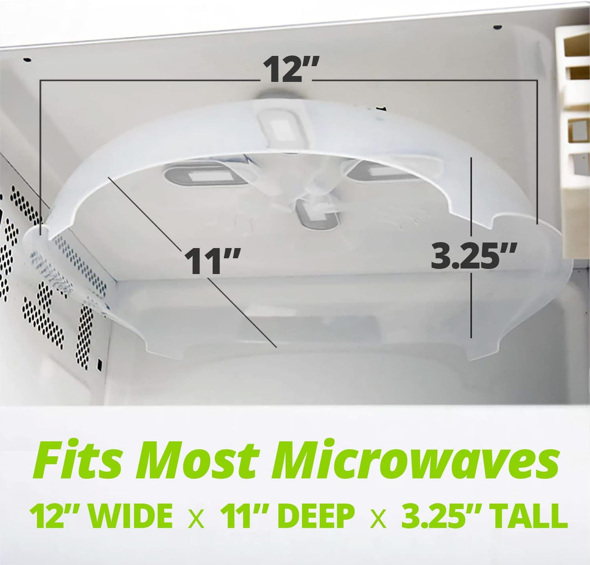 Beazonbazaar Magnetic Splatter Cover That Stores Inside Your Microwave